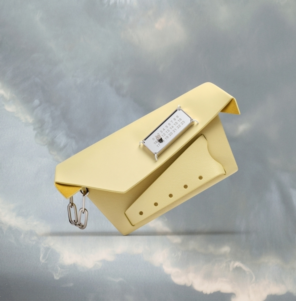 Maison Martin Margiela Runway Pastel Yellow Small Snatched Bag